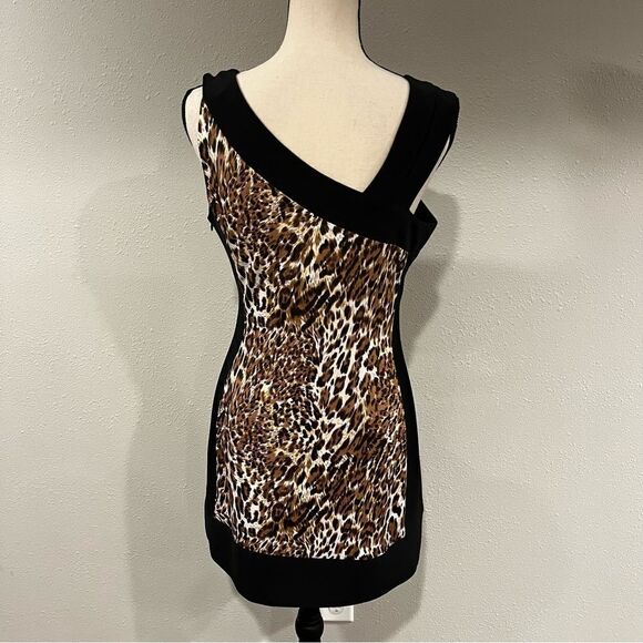 Animal print sleeveless midi dress - Picture 7 of 13